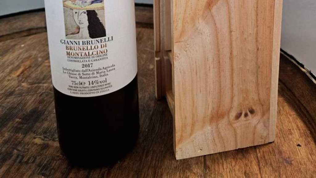 El magnífico vino italiano  Brunello di Montalcino 2017