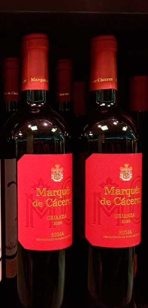 Vino Marquez de Caceres